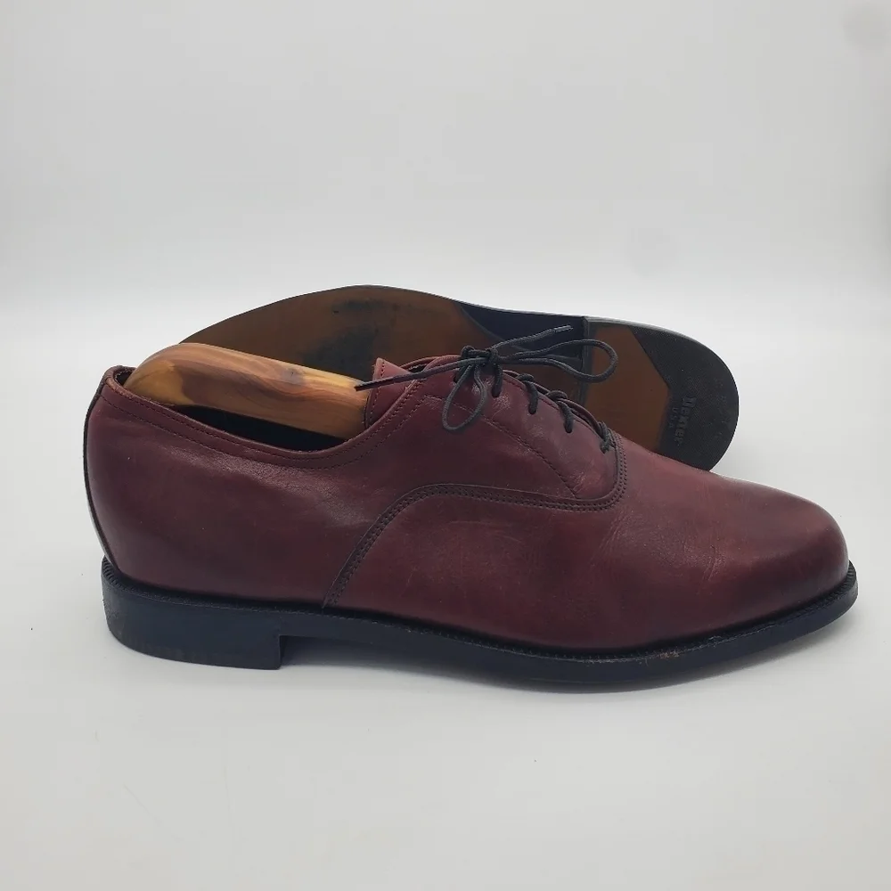 Vintage Dexter Brown Leather Derby Plain toe Oxfords Size 10 EEE Shoes